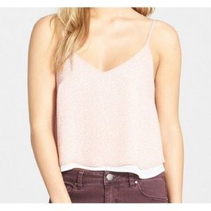Lush Pink Polka Dot Tank Top